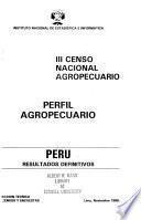 III censo nacional agropecuario