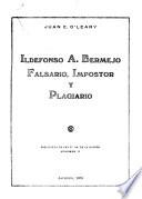 Ildefonso A. Bermejo, falsario, impostor y plagiario