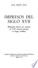 Impresos del siglo XVII.