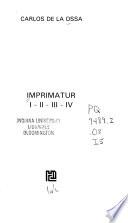 Imprimatur uno-dos-tres-cuatro