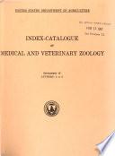 Index-catalogue of Medical and Veterinary Zoology
