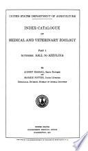 Index-catalogue of Medical and Veterinary Zoology