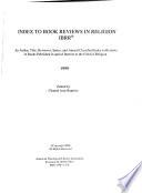 Index to Book Reviews in Religion