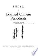 Index to Learned Chinese Periodicals