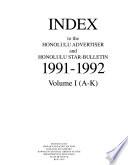 Index to the Honolulu Advertiser and Honolulu Star-bulletin