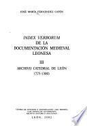 Index verborum de la documentación medieval leonesa
