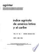 Indice agricola de América Latina y el Caribe