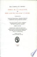Indice de coleccion de Don Luis de Salazar y Castro...
