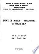 Indice de diarios y semanarios de Costa Rica