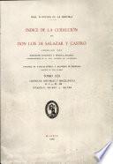 Índice de la colección de don Luis de Salazar y Castro. Tomo XXI.