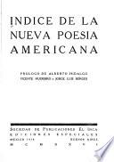 Indice de la nueva poesia americana