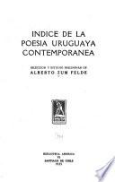 Indice de la poesía uruguaya contemporánea