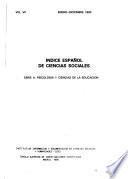 Indice espanõl de ciencias sociales