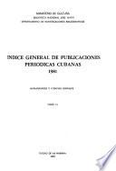 Indice general de publicaciones periódicas cubanas