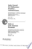 Indice general de publicaciones periódicas latinoamericanas
