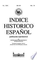 Indice histórico español
