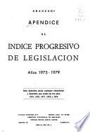 Indice progresivo de legislación