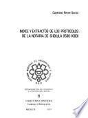 Indice y extractos de los protocolos de la Notaría de Cholula (1590-1600)