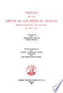 Indices de las gestas de los reyes de Aragón
