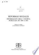 Información oral y escrita publicada de 1889 a 1893