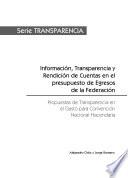 Información, transparencia y rendición de cuentas en el presupuesto de egresos de la federación
