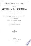 Informacions judicials sobre'ls adictes a la germanía en la ciutat é illa de Mallorca, é penas de cos é d'haver á ells imposadas aprés la reducció de 1523