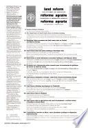 Information on Land Reform, Land Settlement, and Co-operatives