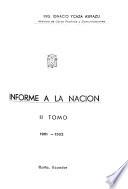 Informe a la nación