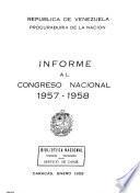 Informe al Congreso de la República