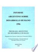 Informe argentino sobre desarrollo humano