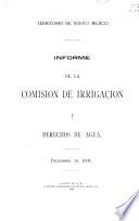 Informe de la Comisión de Irrigación y Derechos y Agua