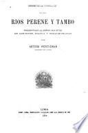 Informe de la exploracion de los rios Perene y Tambo