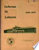 Informe de Labores 1969-1970
