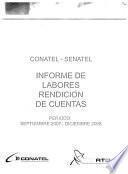Informe de labores, rendición de cuentas