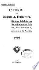 Informe del Ministro de lo Interior y Policia ... a la Convención Nacional de ...
