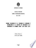 Informe estadístico de la evolución de egresados y matriculados en la Facultad de Educación de la Universidad de Antioquia desde 1954 hasta 1973