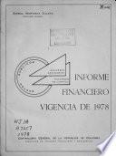Informe financiero, vigencia - Contraloría General de la República de Colombia, Dirección de Análisis Financiero y Estadística