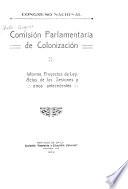 Informe, proyectos de ley, actas de las sesiones y otros antecedentes