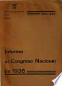 Informe que el Procurador General de la Nación ... presenta al Congreso Nacional de ...