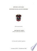 Informe que presenta el Ministro de Relaciones Exteriores ... a la Asamblea Legislativa