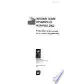 Informe sobre desarrollo humano 2002