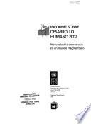 Informe sobre desarrollo humano