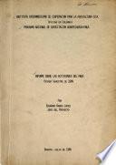 Informe Sobre Las Actvidades del PNCA
