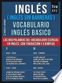 Inglés (Inglés Sin Barreras) Vocabulario Inglés Basico - 8 - VWXYZ