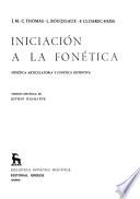 Iniciación a la fonética