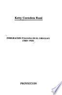 Inmigración italiana en el Uruguay, 1860-1920