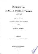 Inscriptiones Aemiliae, Etruriae, Umbriae latinae