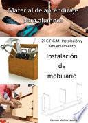 Instalación de mobiliario (Material de aprendizaje para alumnos)