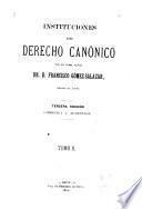 Instituciones de derecho canónico