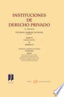 Instituciones de Derecho Privado. Tomo VI Mercantil Volumen 3o